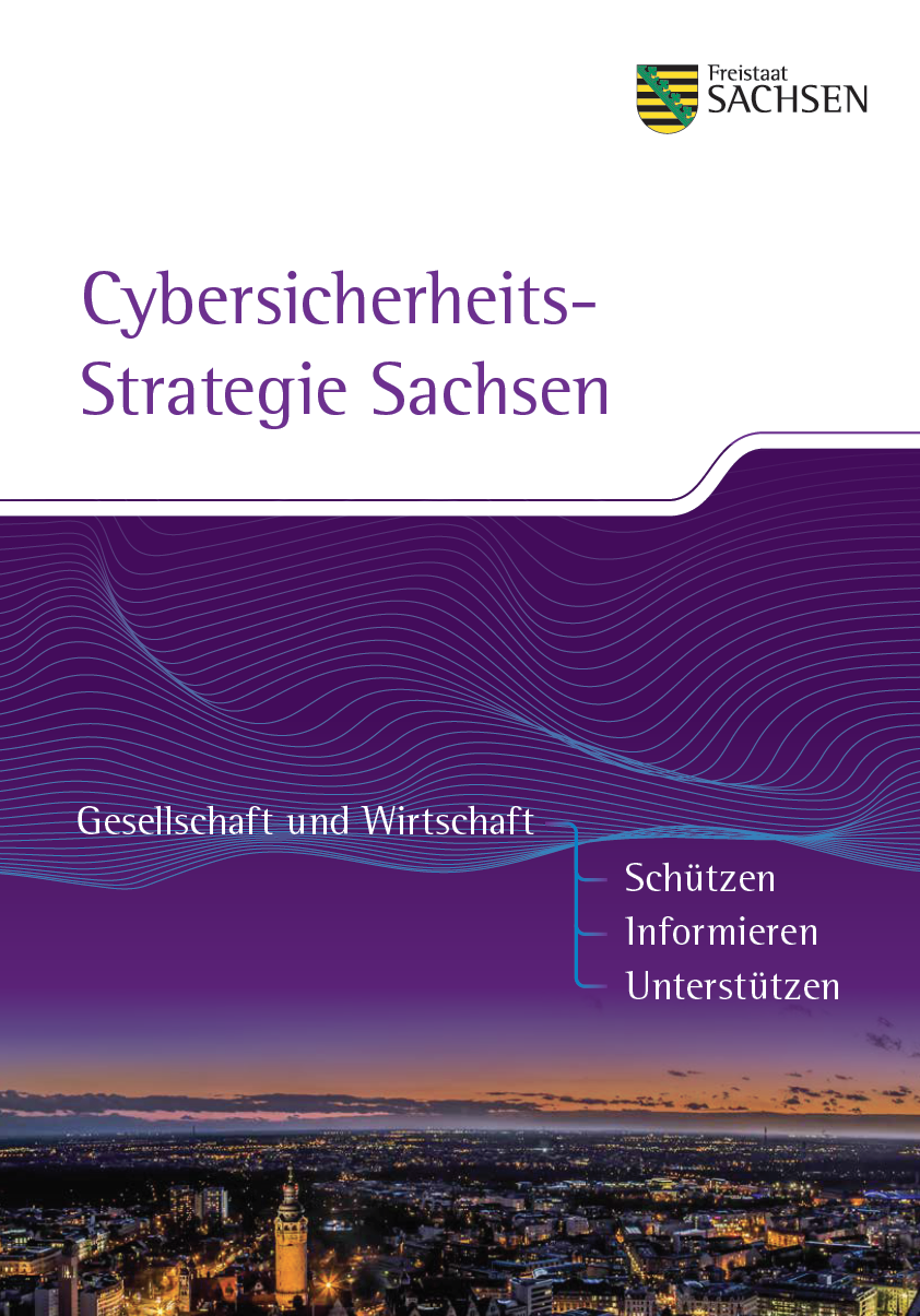 Deckblatt Cybersicherheitsstrategie Sachsen