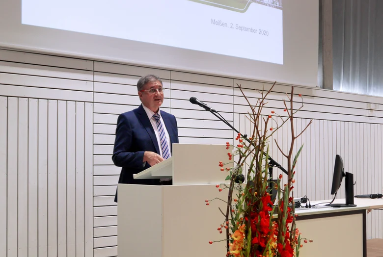 Staatssekretär Thomas Popp bei seiner Eröffnungsrede 